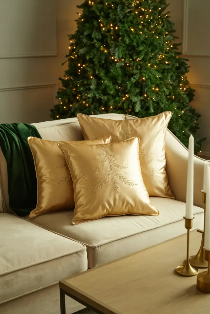 Gold Metallic Cushions