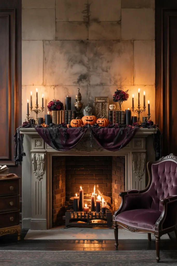 Gothic Fireplace Mantel