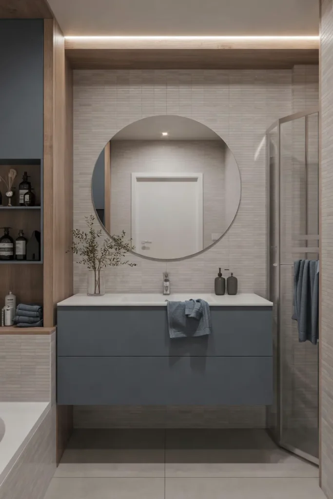 Gray Floating Vanity