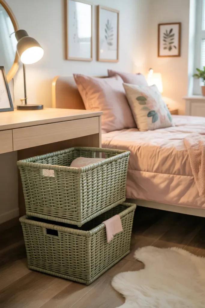 Green Storage Baskets