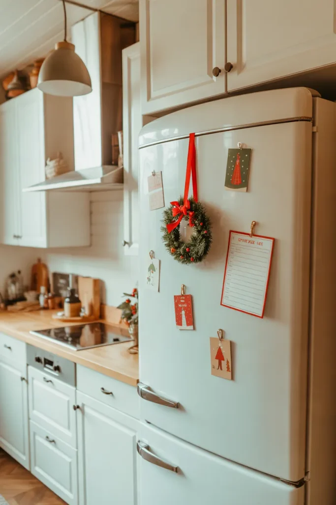 Holiday Fridge Styling