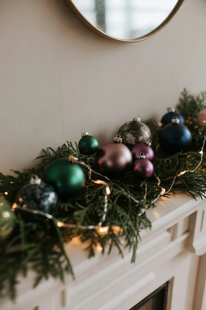 Jewel Tone Ornament Clusters
