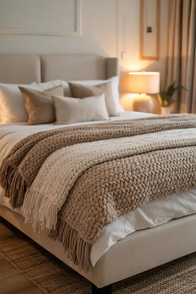 Layered Throw Blankets