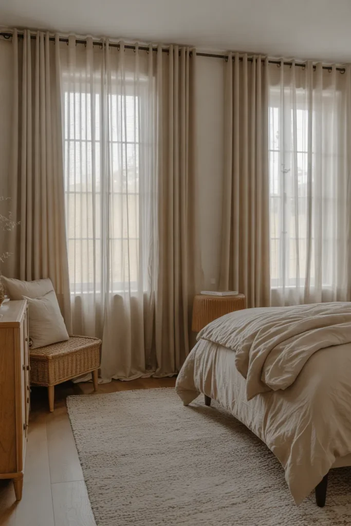 Layered Window Treatments
