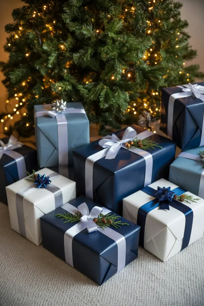 Navy Gift Wrapping