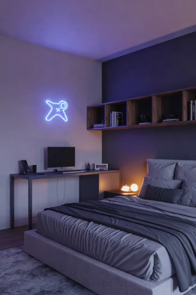 Neon Gaming Wall Sign