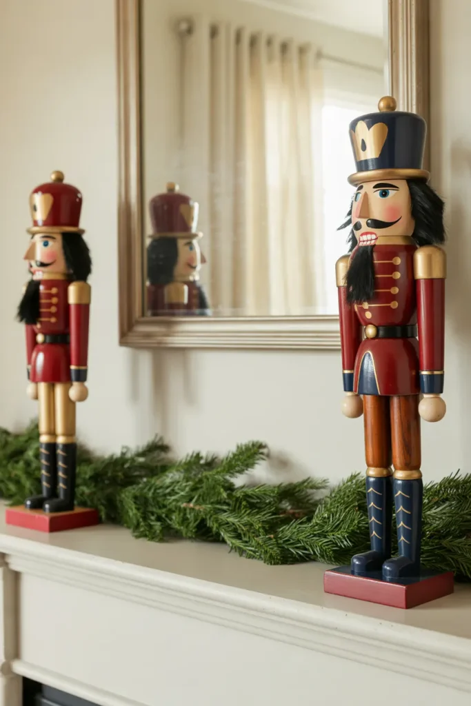 Nutcracker Mantel Pair