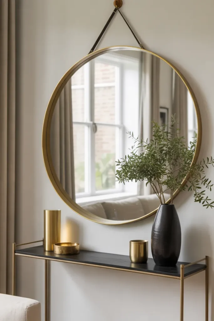 Oversized Gold Mirror