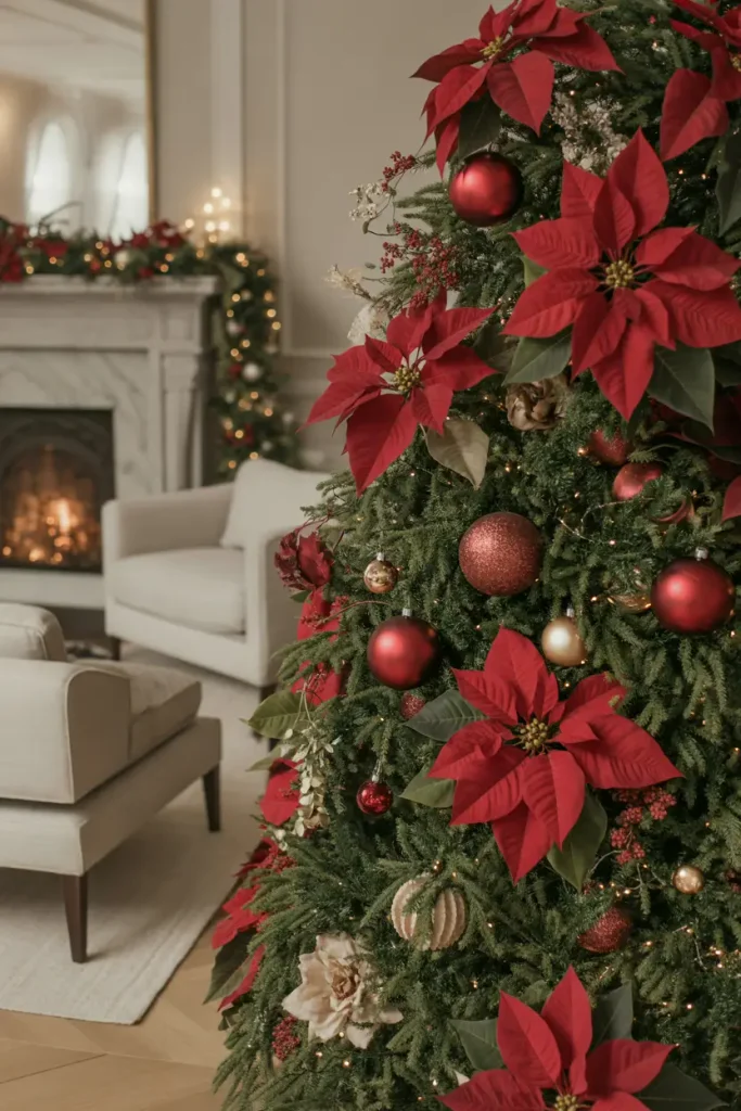 Oversized Red Poinsettias