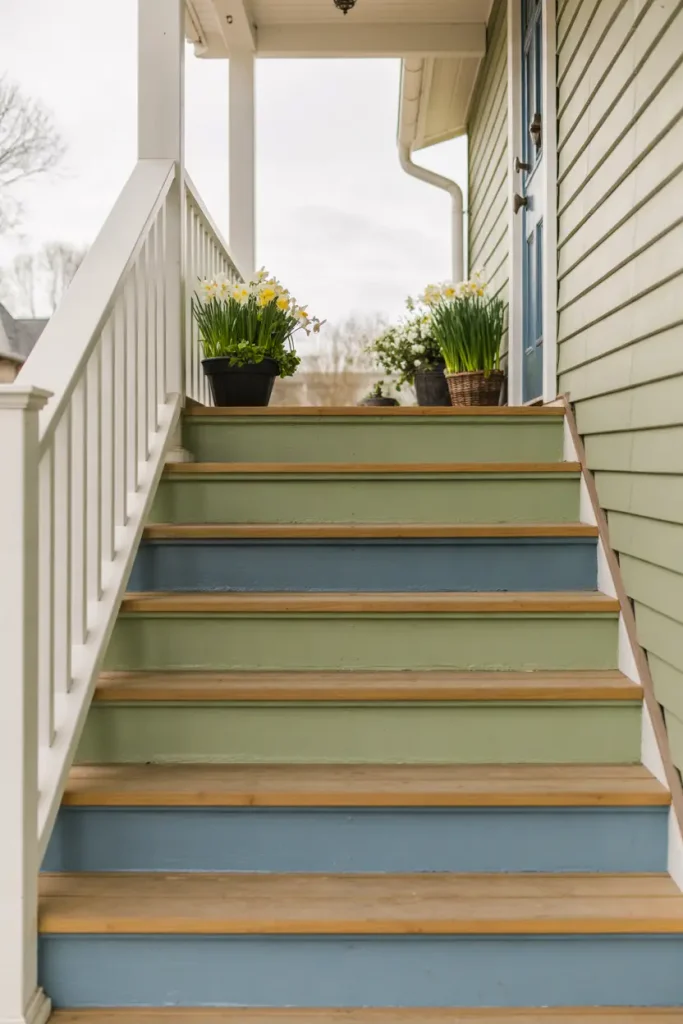 Painted Stair Risers
