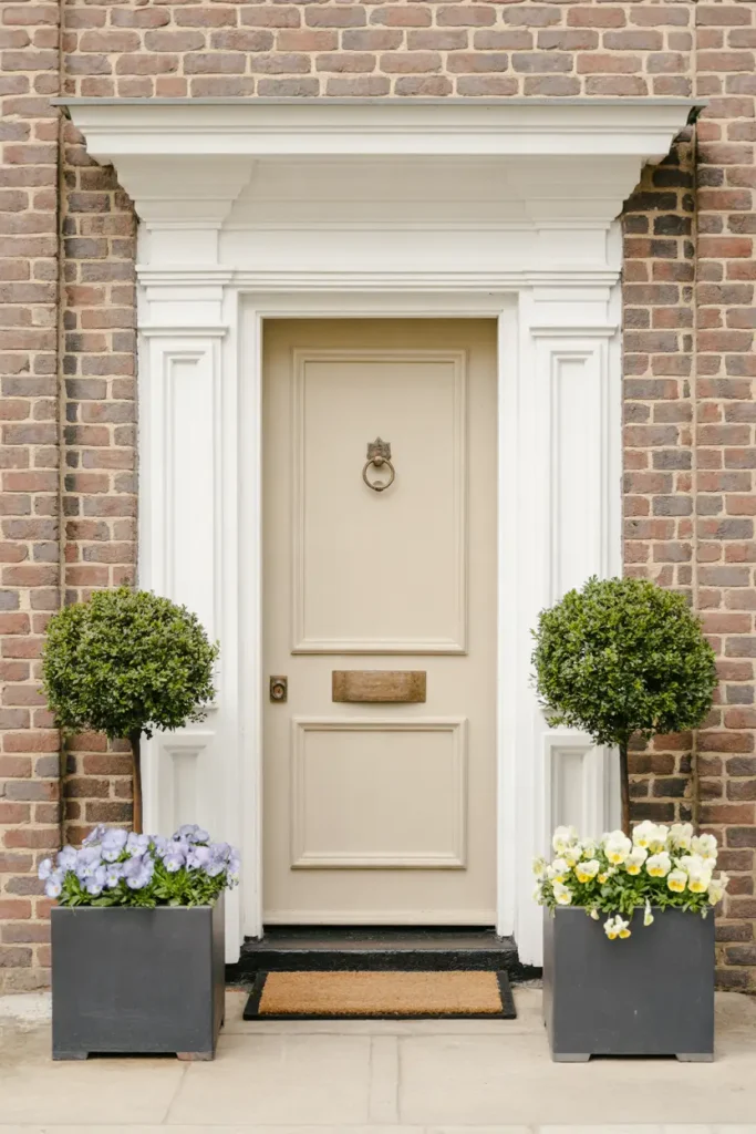 Paired Porch Topiaries