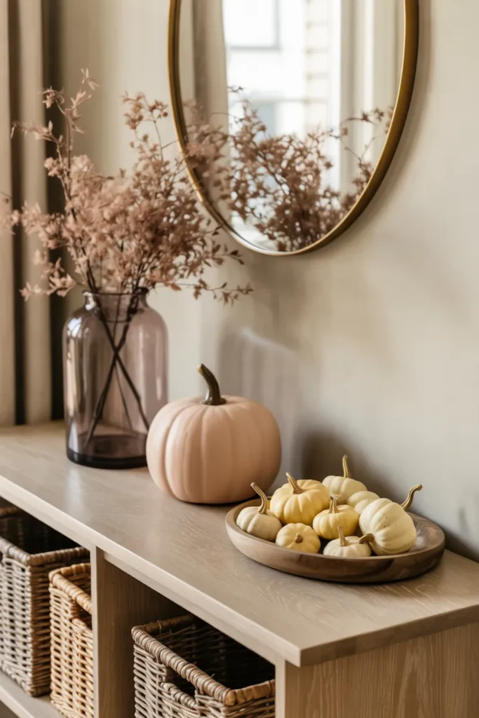 Pink Harvest Entryway Console