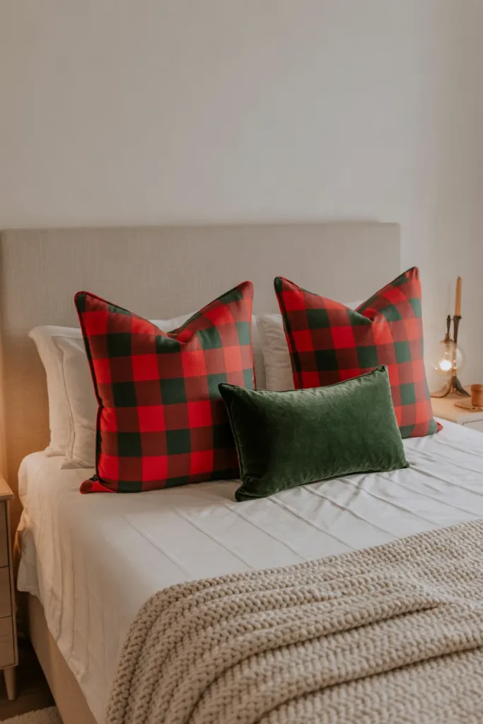 Plaid Accent Pillows