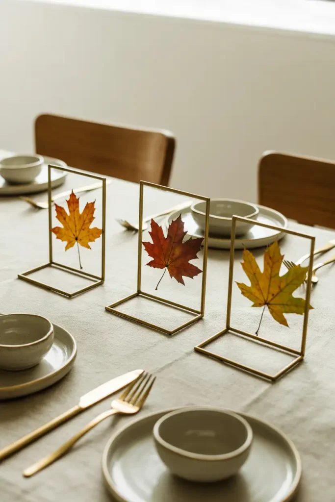 Pressed Leaf Frame Trio