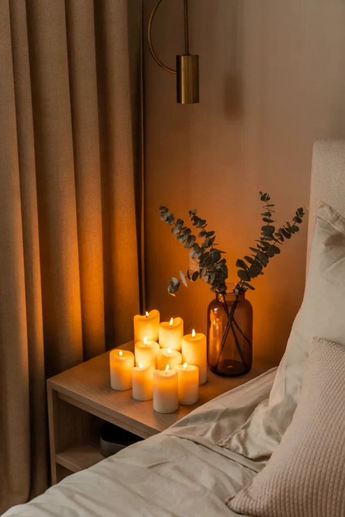 Romantic Candle Display