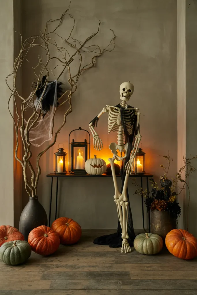 Skeleton Entryway Display