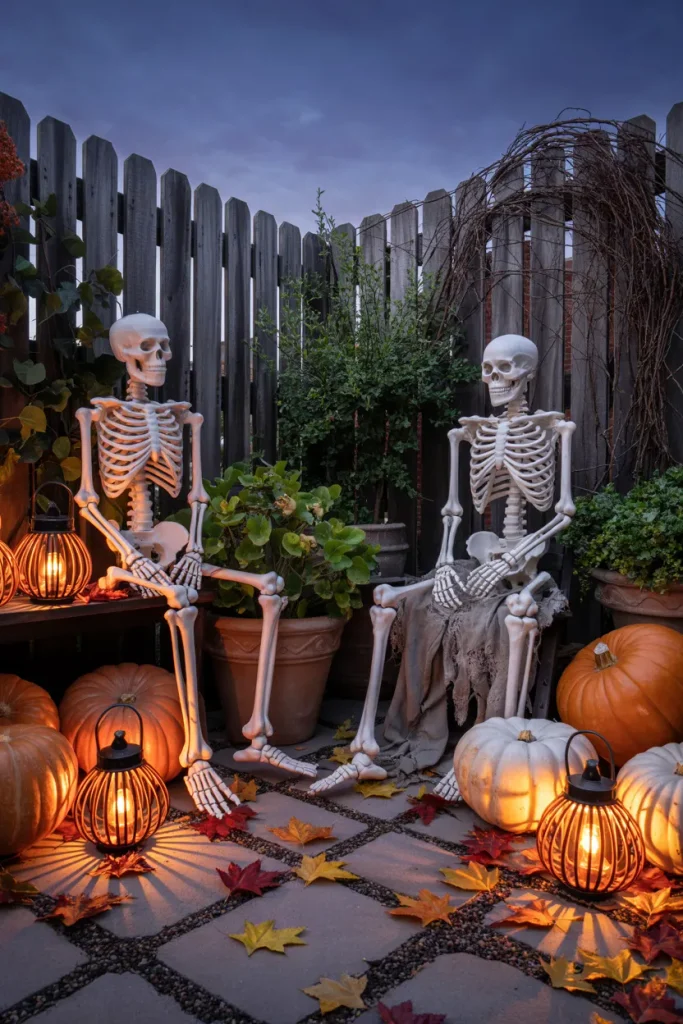 Skeleton Garden Scenes