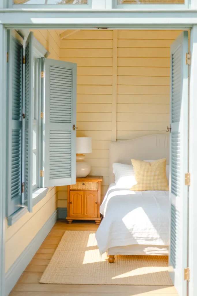 Sky Blue Window Shutters