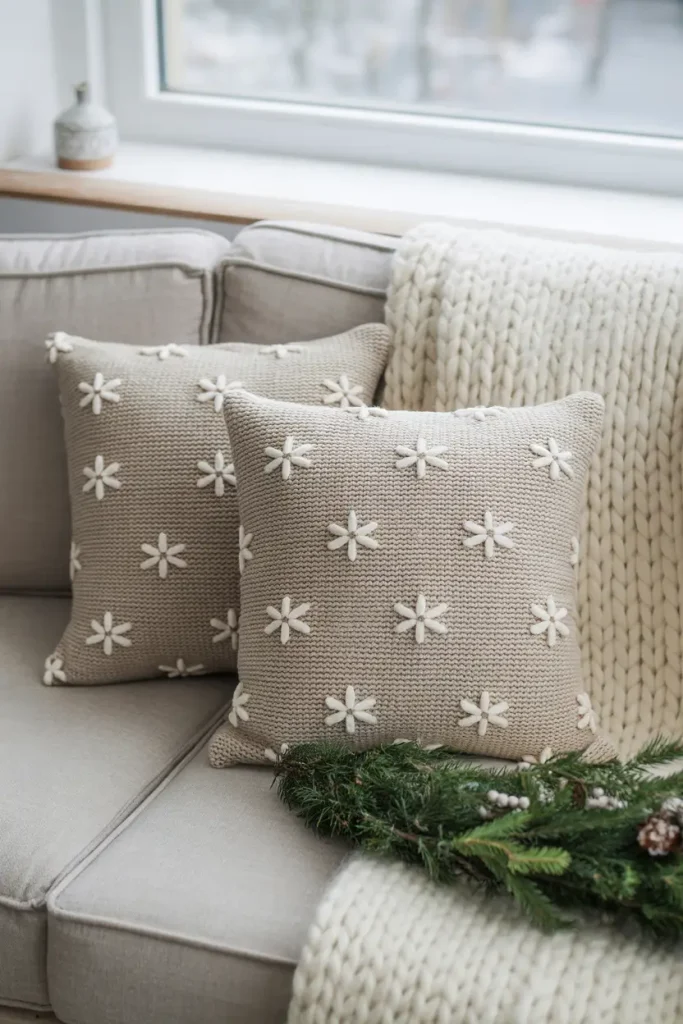 Snowflake Knit Covers