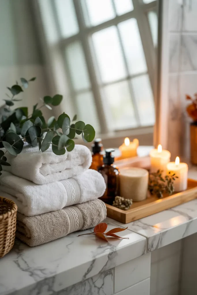 Spa Inspired Shelves
