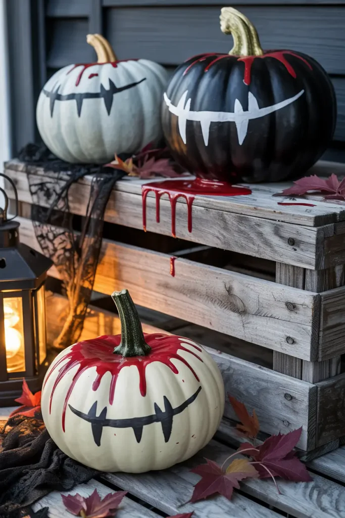 Vampire Bite Pumpkins