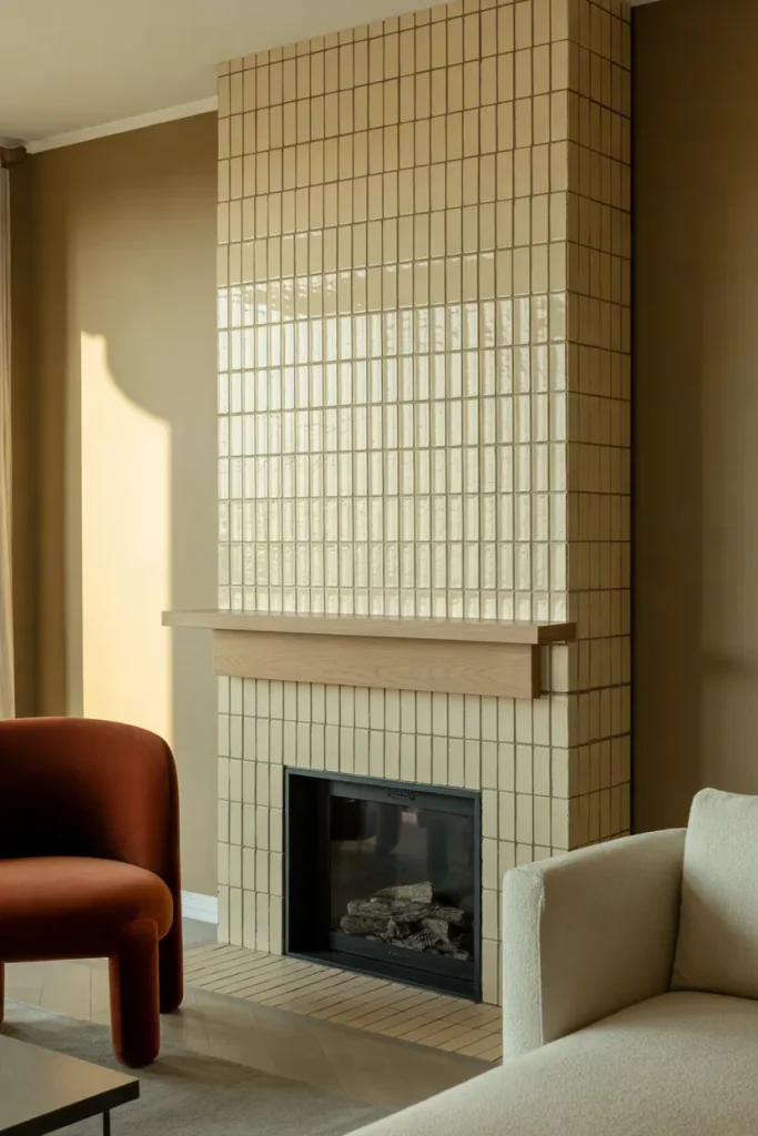 Vertical Fireplace Tiles