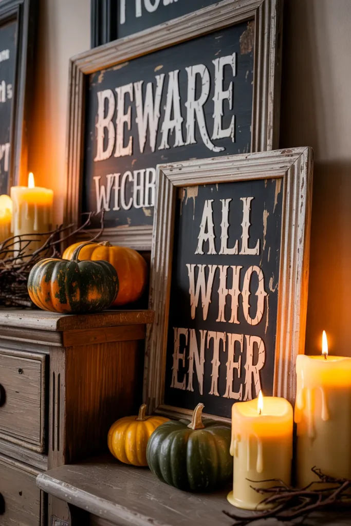 Vintage Halloween Signs