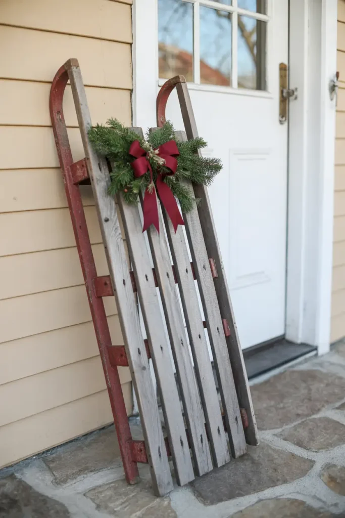 Vintage Sled Display