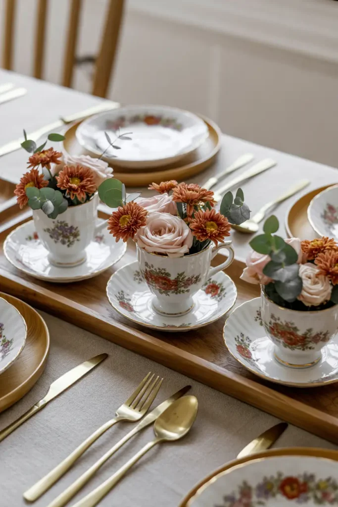 Vintage Teacup Florals