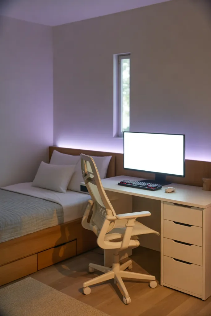 White Gaming Setup