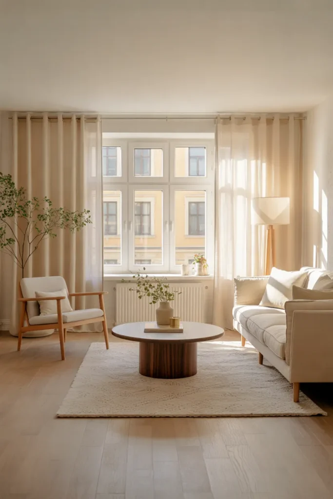 Window-Focused Living Room