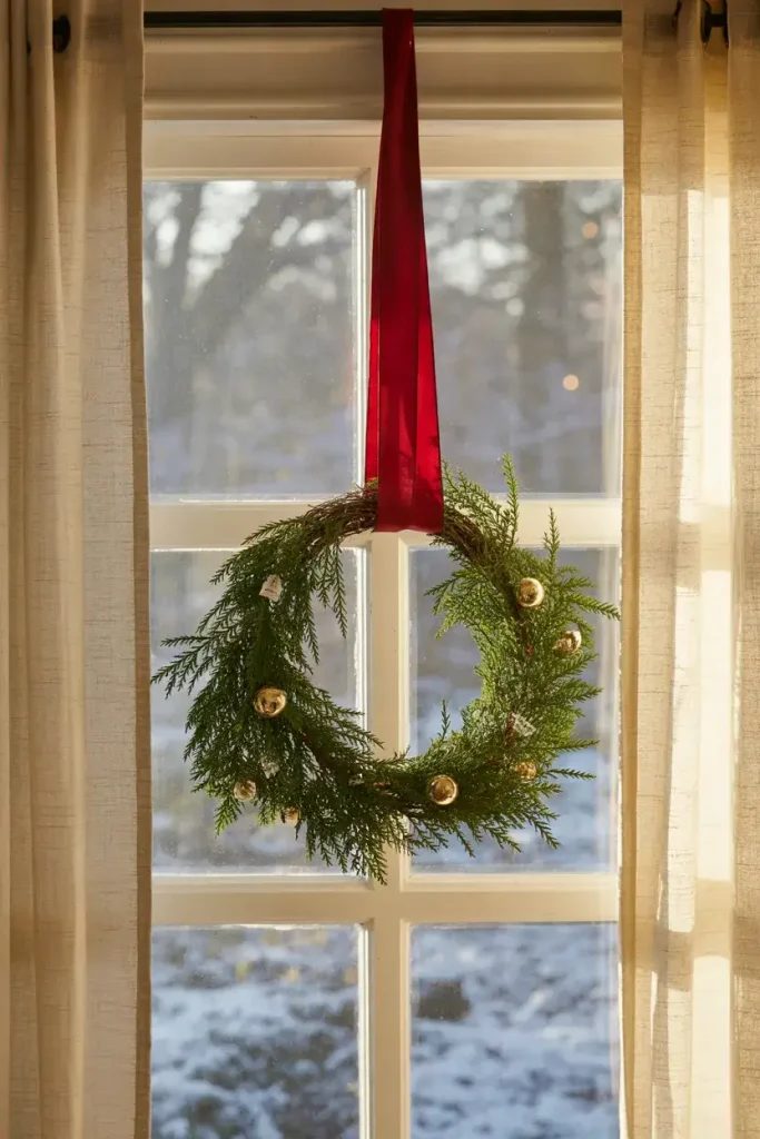 Window Wreath Display