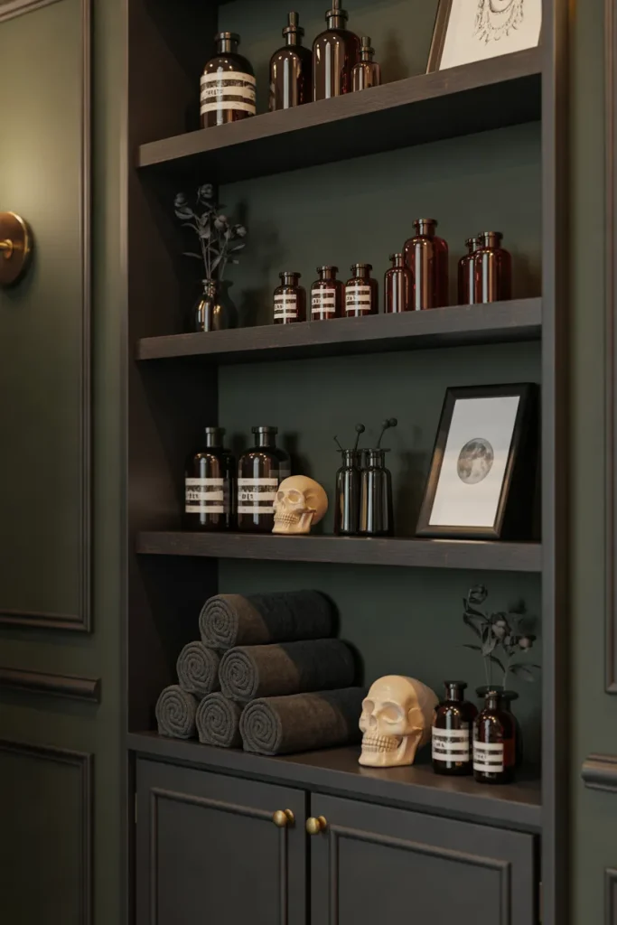 Witchy Bathroom Shelf
