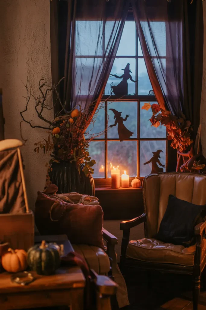 Witchy Window Silhouettes