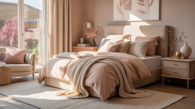 beige and pink bedroom ideas