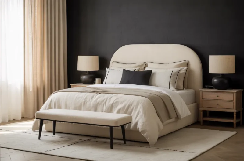 black and cream bedroom ideas