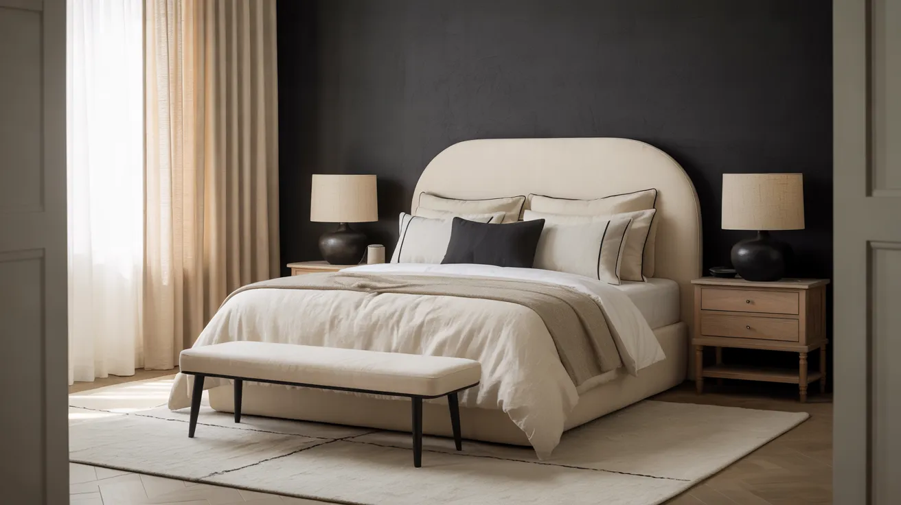 black and cream bedroom ideas
