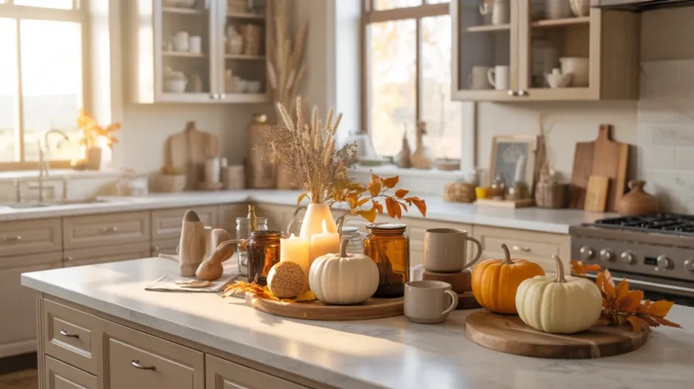 fall kitchen countertop decor ideas