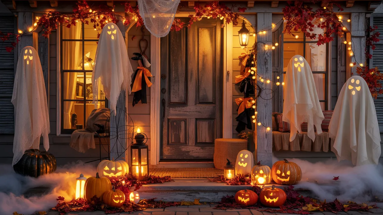ghost theme halloween decor
