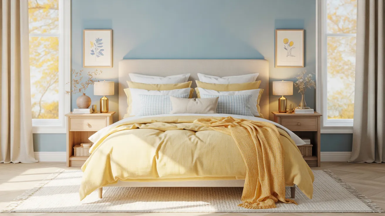light blue and yellow bedroom ideas