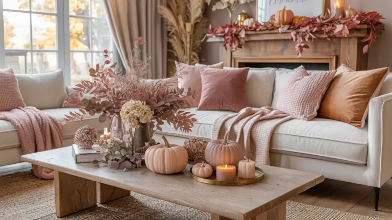 pink fall decor ideas
