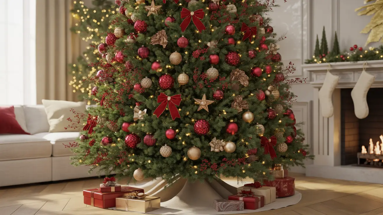 red christmas tree ideas